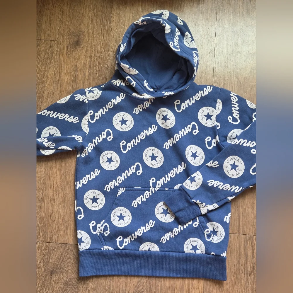 Converse Blue Logo Hoodie Youth Size